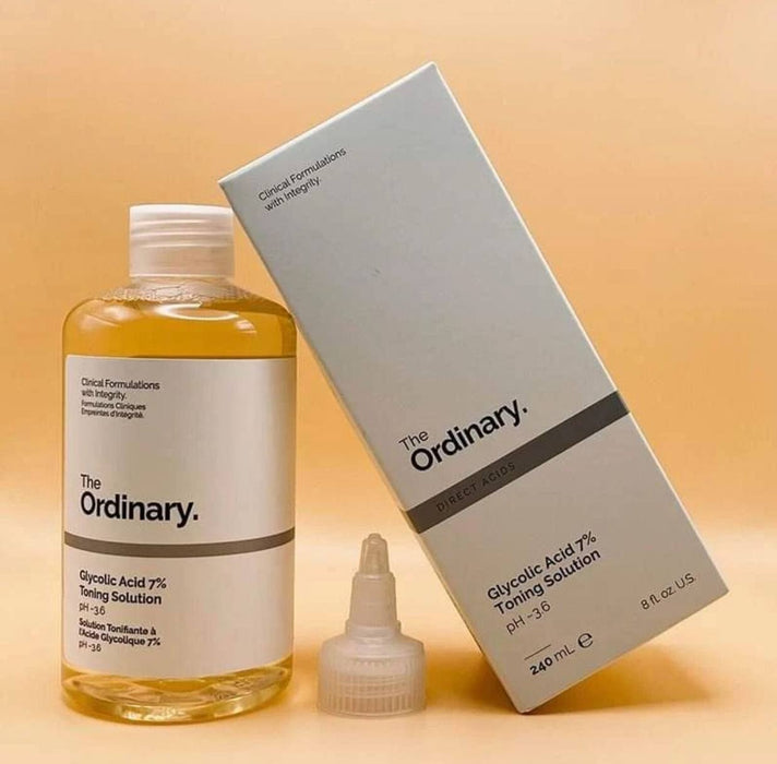The Ordinary Glycolic Acid the Ordinary -  240 ml Glycolic Acid Toner 7% Toning Resurfacing Solution, Exfoliate and Rejuvenate skin, Solution for Blemishes and Acne