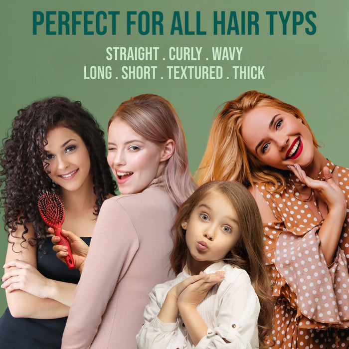 TIWASSI USA Elite brush - Dual bristle technology, detangles hair and minimize breakage