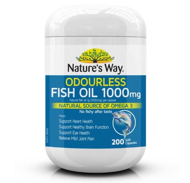 Fish oil Nature’s Way ODOURLESS Fish Oil 1000MG