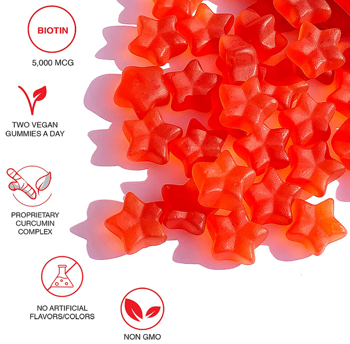 HAIRTAMIN GUMMY STARS - Hairtamin for women Original USA supplied by MIGILAN official Hairtamin distributor