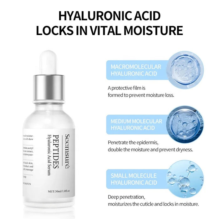 HAIRtamin SKINTAMIN plus HYALURONIC ACID peptides serum : 1 MONTH SUPPLY : strongly supports skin firmness and elasticity and help reduce blemishes & breakouts