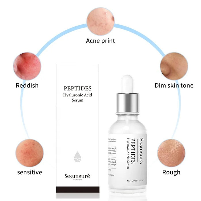 HAIRtamin SKINTAMIN plus HYALURONIC ACID peptides serum : 2 MONTH SUPPLY : strongly supports skin firmness and elasticity and help reduce blemishes & breakouts