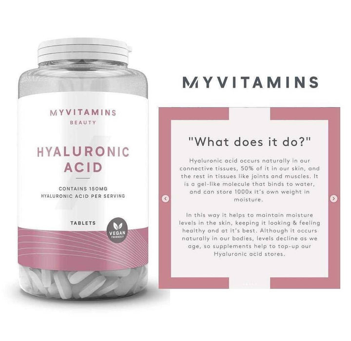 3 MyVitamins Hyaluronic Acid 30 Tablets - 3 Months