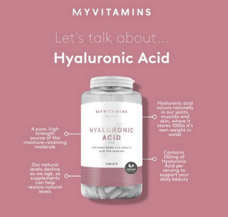 2 MyVitamins Hyaluronic Acid 60 Tablets - 4 Months