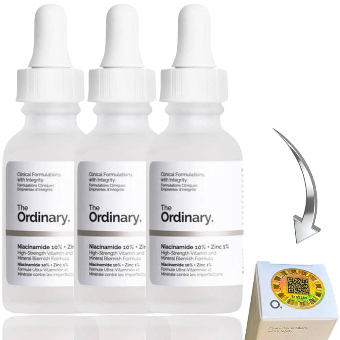 3 The ordinary niacinamide serum the ordinary WITH ORIGINAL HOLOGRAM - Achieve enchanting skin and face results with this duo and magic product