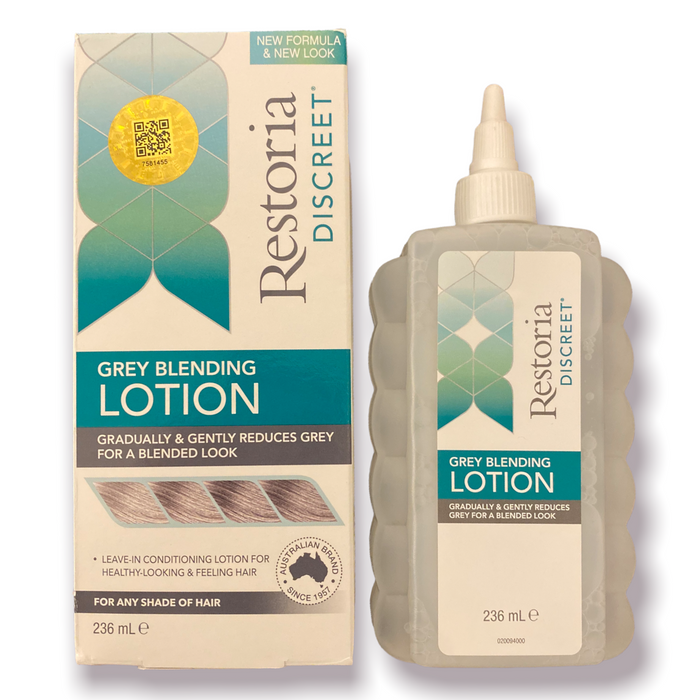 Restoria Discreet color restoring lotion - Grey Blending Lotion 236ml - new look with hologram