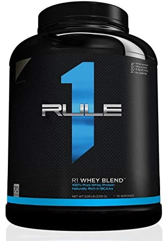 Rule 1 - R1 Whey Blend, Strawberries and Crème, 4.8 LB (68 Serving)