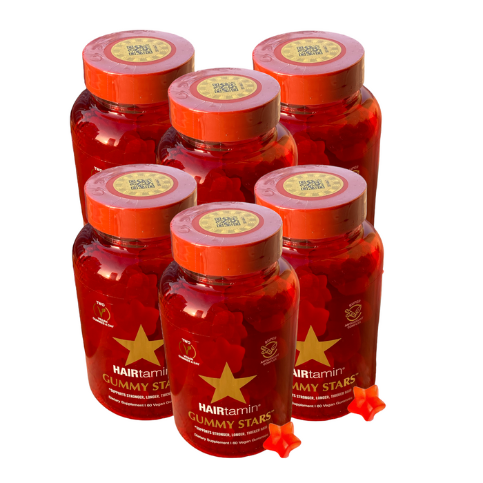 Hairtamin Gummy Stars - 6 Months Supply