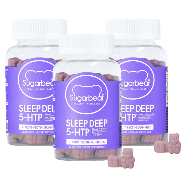 Sugarbear SLEEP DEEP 5‑HTP Vitamin Gummies - 3 Months