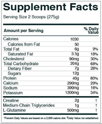 Rule 1 - R1 LBS High Calorie Mass Gainer, Cookies & Creme, 6 lbs (10 Servings)